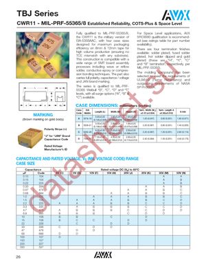 TBJD226K020LBSB0024 datasheet  